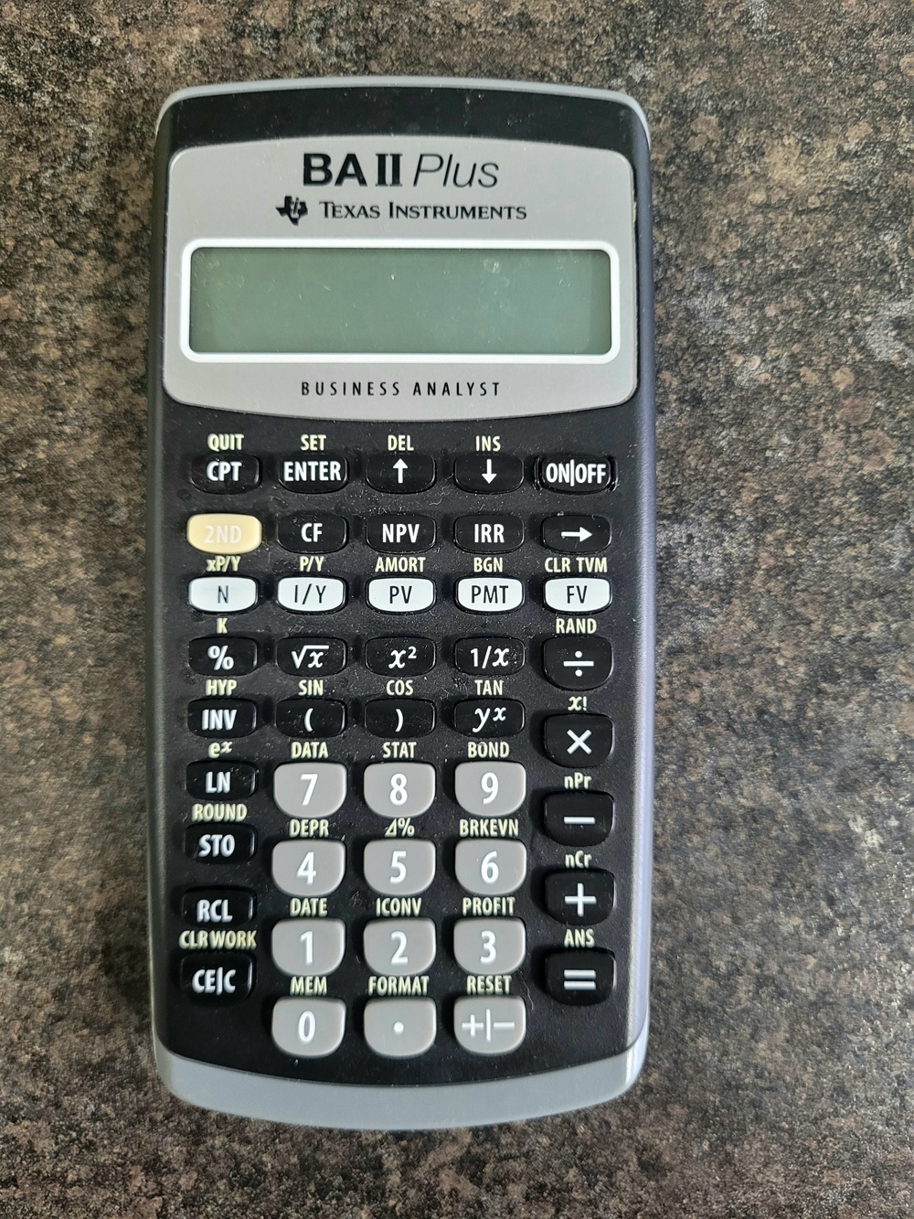 Texas Instruments BA II Plus Business Analyst Financial Calculator